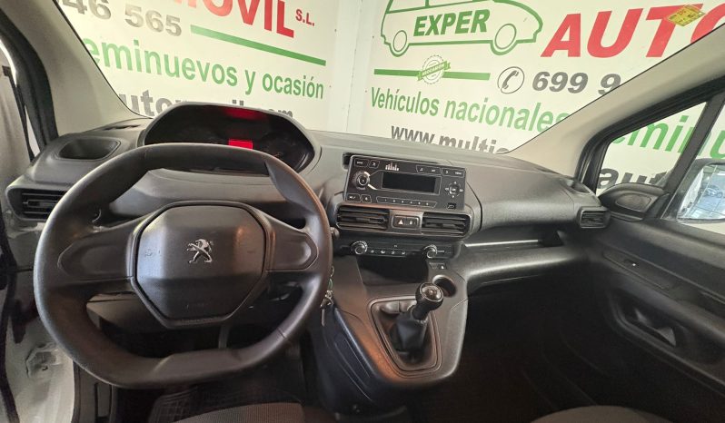 PEUGEOT PARTNER PRO STANDARD 1.5 BLUEHDI 1000kg 100 CV S&S lleno